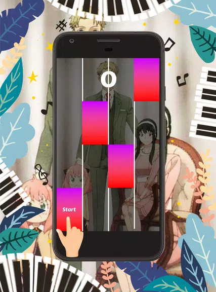 Piano Tiles Anime Spy X Family Capture d'écran 2