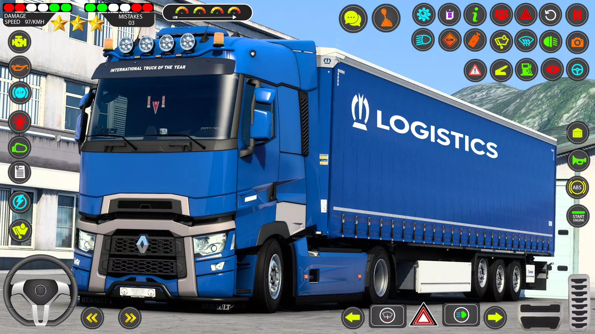 Euro Truck Games Sim 3d ကိုဖန်သားပြင်3