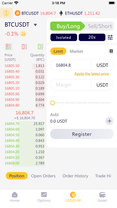 Screenshot FTK Bitcoin & ETH Exchange 4