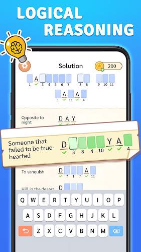 ภาพหน้าจอ Acrostic Puzzle: Logic Fill in 4