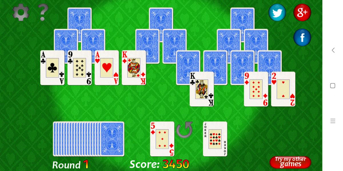 Vegas Solitaire TriPeaks 스크린샷 2