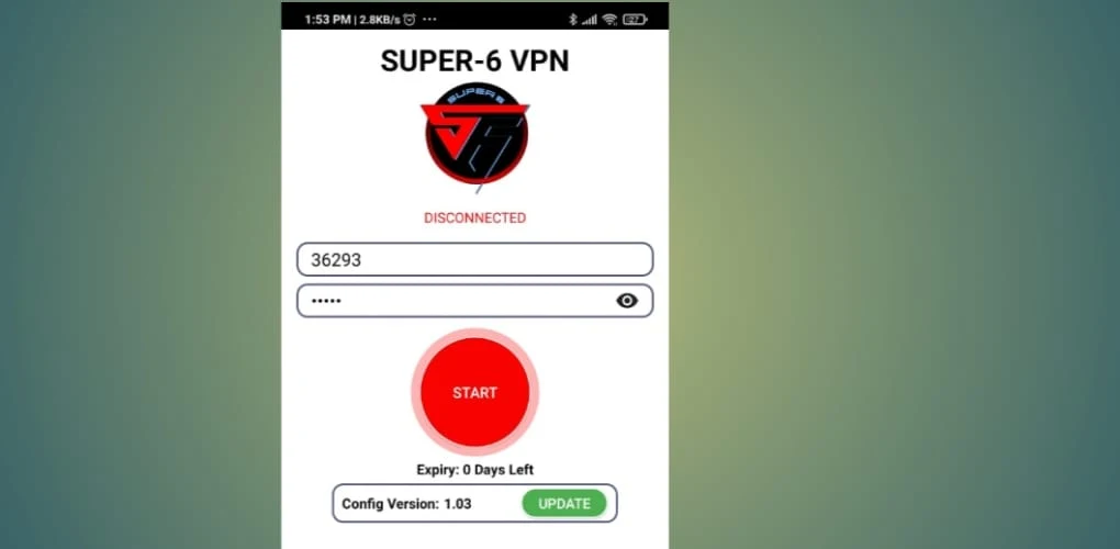 SUPER 6 VPN Captura de tela 1