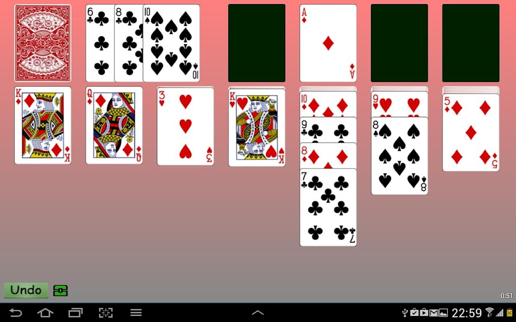 Klondike Solitaire Cards स्क्रीनशॉट 1