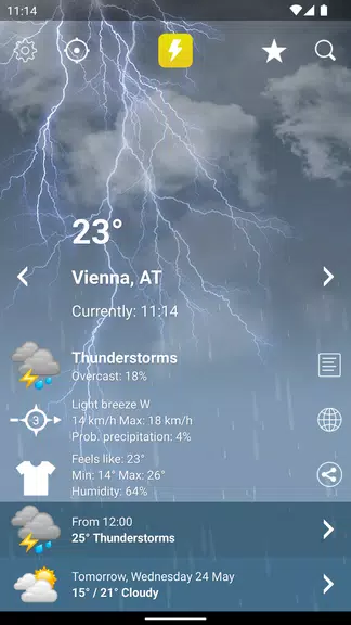 Weather XL Austria PRO屏幕截圖2