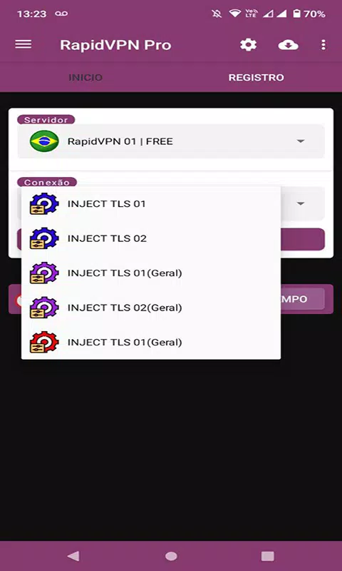 RapidVPN PRO экрана 2