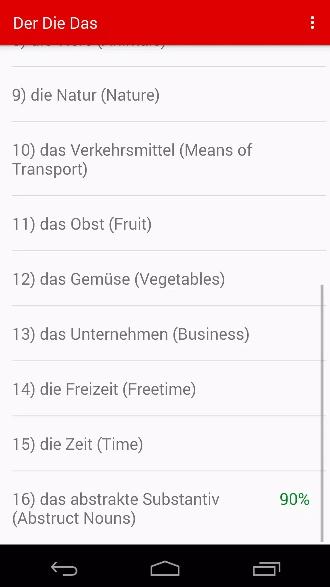 ภาพหน้าจอ Der Die Das German Grammar 2