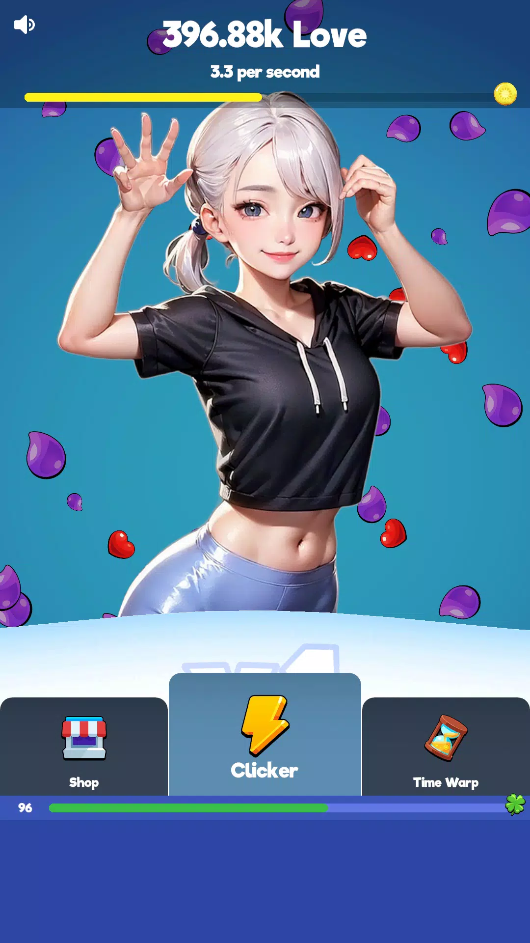 Sexy touch girls: idle clicker Screenshot 2