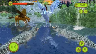 Flying Unicorn Horse Game ကိုဖန်သားပြင်4