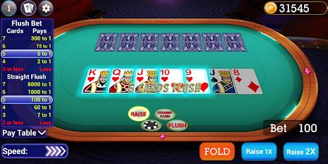 High Card Flush Poker captura de pantalla 1