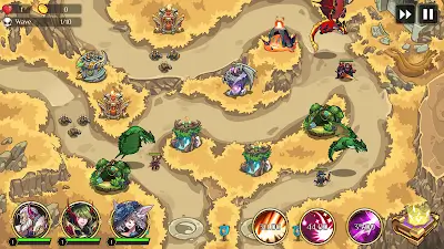 Kingdom War: Tower Defense TD ảnh chụp màn hình 4