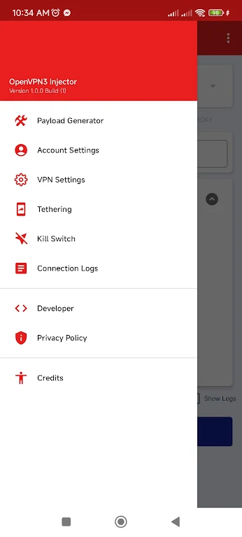 OpenVPN3 Injector screenshot 3