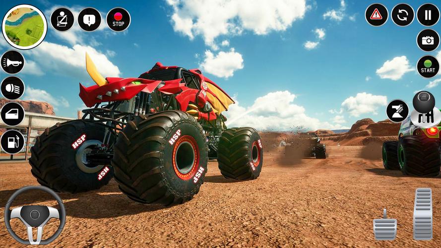 Extreme Monster Truck Game 3D zrzut ekranu 3