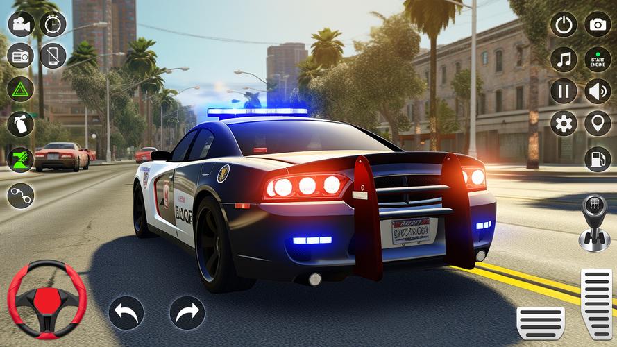 Cop Car Parking: Driving Games Captura de tela 1