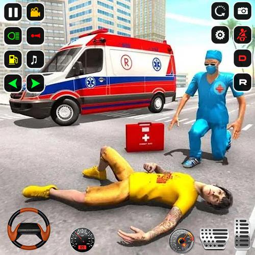 Police Rescue Ambulance Games captura de pantalla 1
