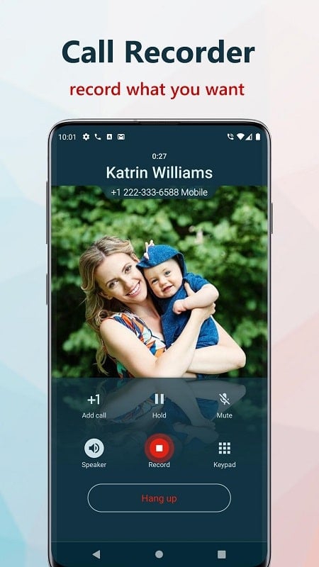 True Phone Телефон, Контакты экрана 4