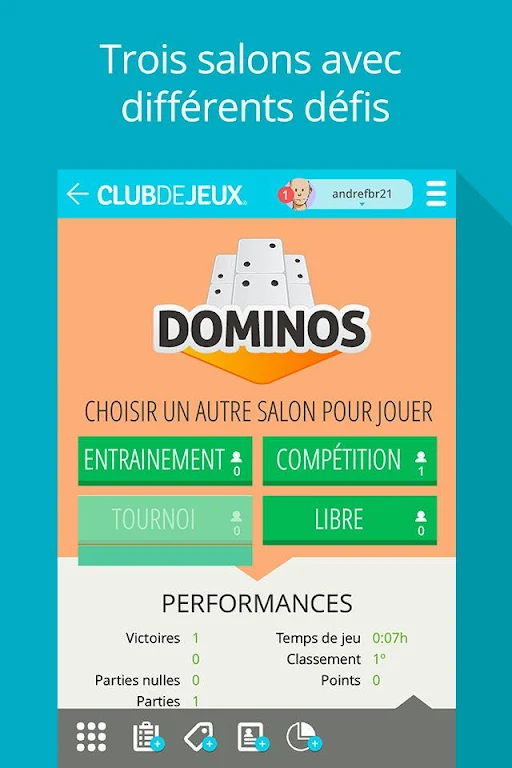 ภาพหน้าจอ Dominos ClubDeJeux 1