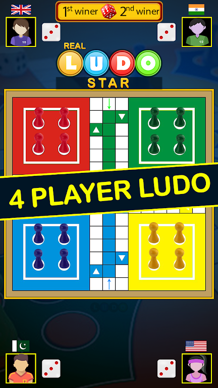 Real Ludo Star King : Board Game屏幕截圖2