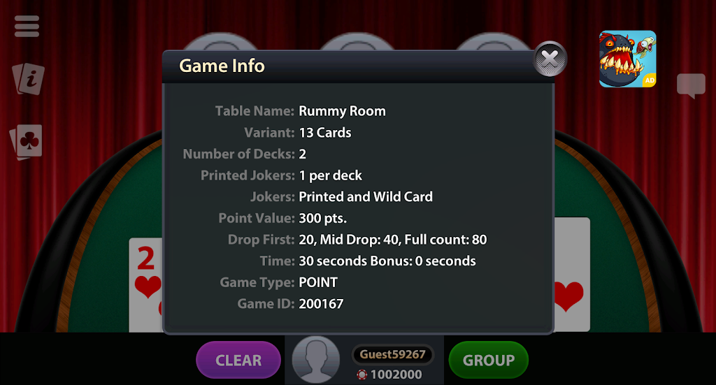 Play Indian Rummy: 13 Cards & Pool Rummy Online स्क्रीनशॉट 2