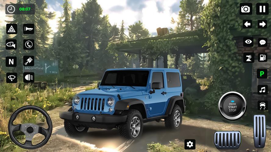 Long Road Trip Car Simulator экрана 2