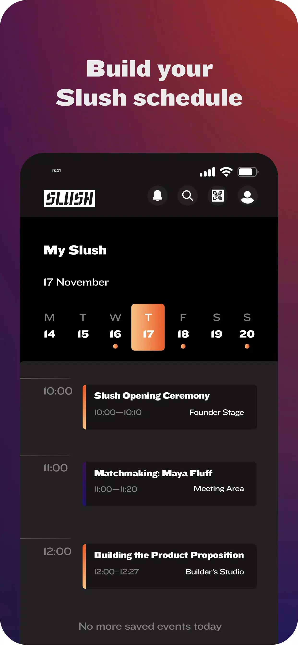 Slush App captura de pantalla 1