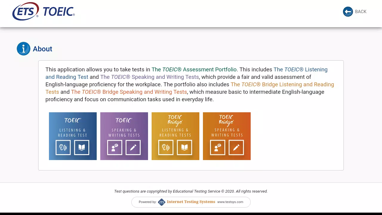 TOEIC Assessments ကိုဖန်သားပြင်2