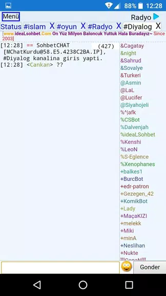 Screenshot ChatKurdu Mobil Sohbet 3