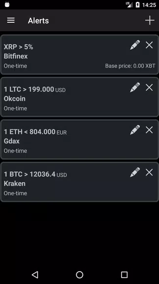 Bitcoin Ticker Widget Screenshot 4