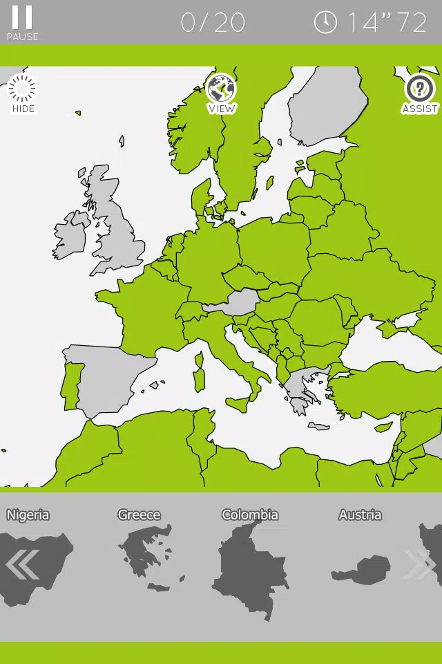 E. Learning World Map Puzzle屏幕截圖4