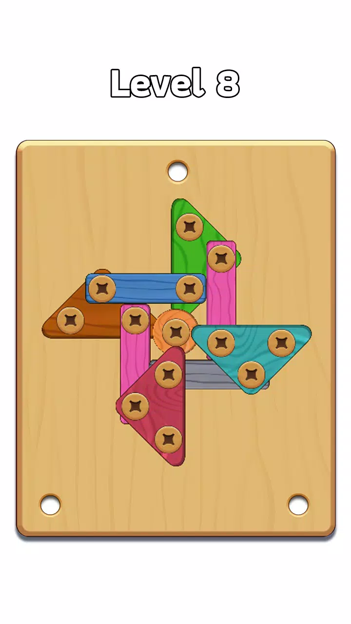 Wood Nuts & Bolt: Screw Puzzle Capture d’écran1