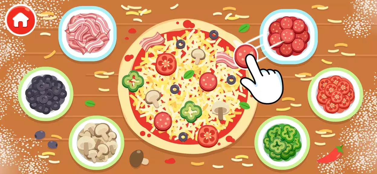 Pizza Cooking Games for Kids Ekran Görüntüsü 1