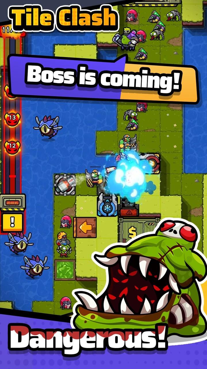 Tile Clash TD:Trap Defense zrzut ekranu 2