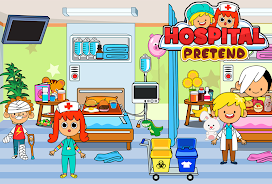 My Pretend Hospital Town Life captura de pantalla 1