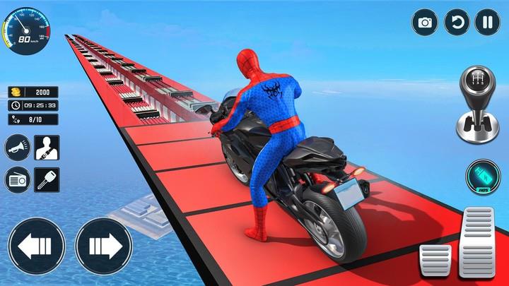 Superhero Bike Stunt Games GT 스크린 샷 1