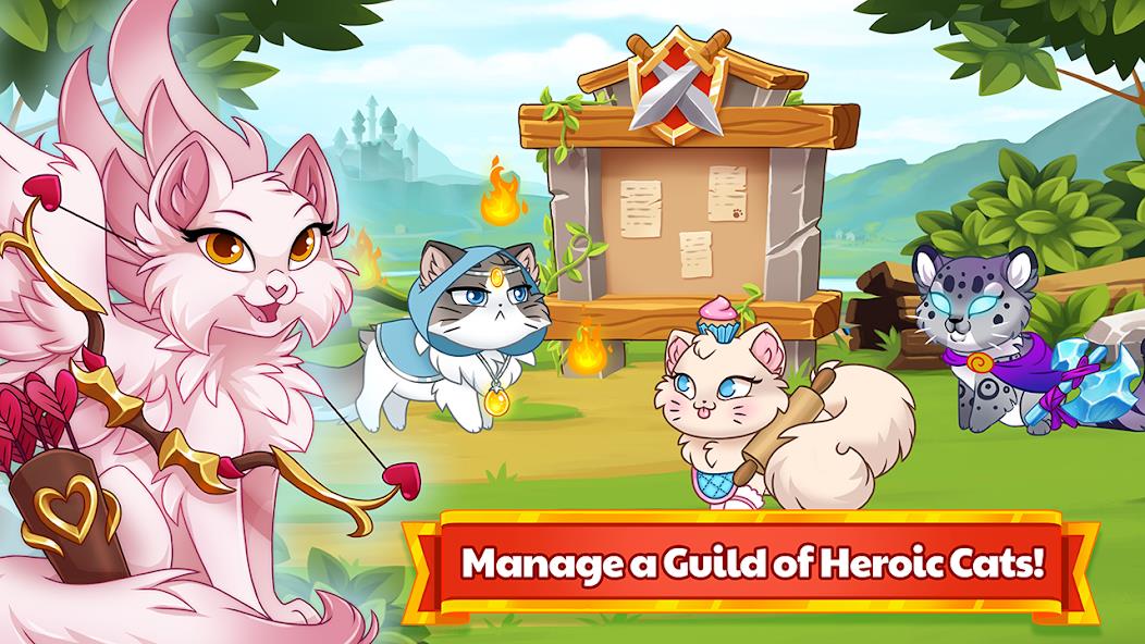 Castle Cats - Idle Hero RPG Mod screenshot 1