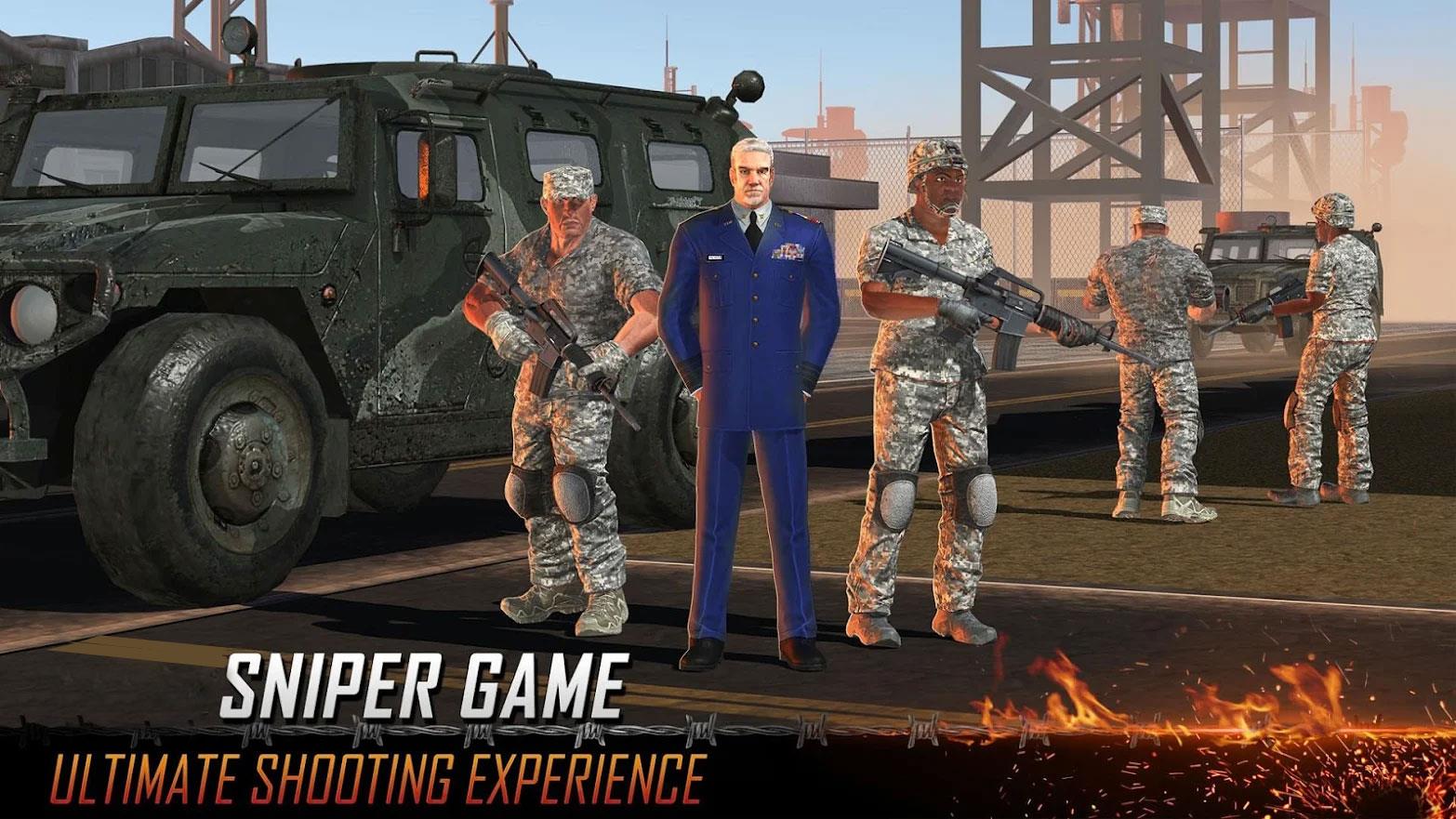 Army Sniper Gun Games Offline ảnh chụp màn hình 2