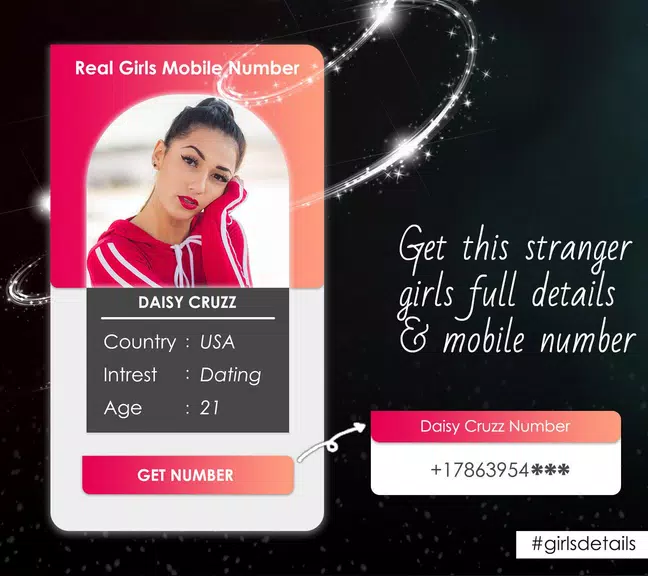 Girls Mobile Number (Girlfriend Calling Prank) zrzut ekranu 4