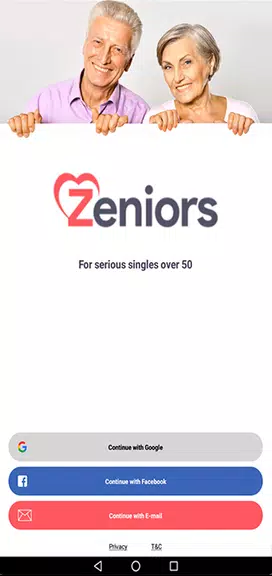 Zeniors - Seznámení pro starší экрана 1