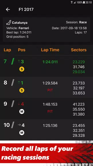 Sim Racing Telemetry экрана 1