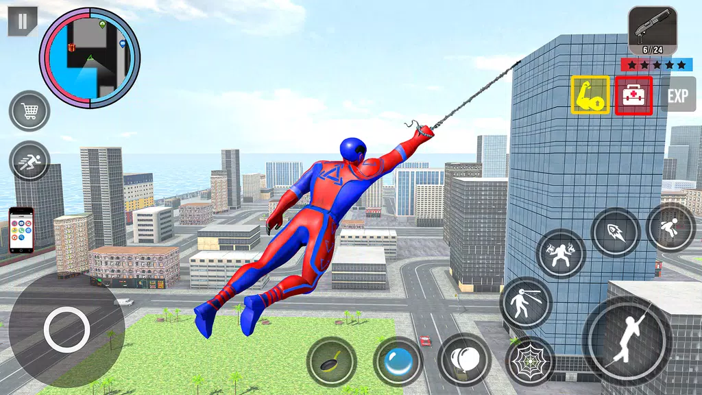 Spider Rope Action Game ကိုဖန်သားပြင်1