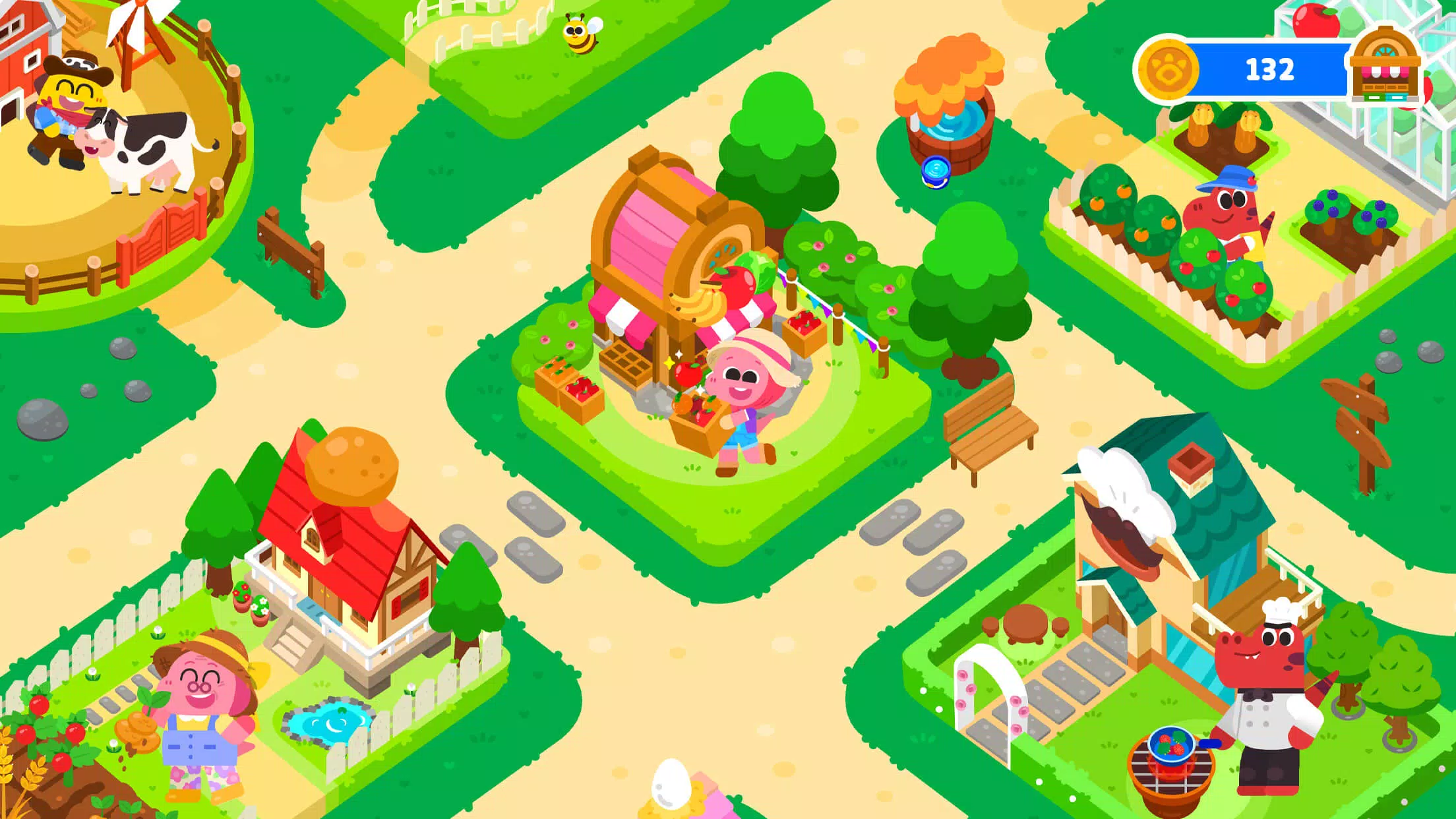 Cocobi Farm Town - Kids Game zrzut ekranu 1