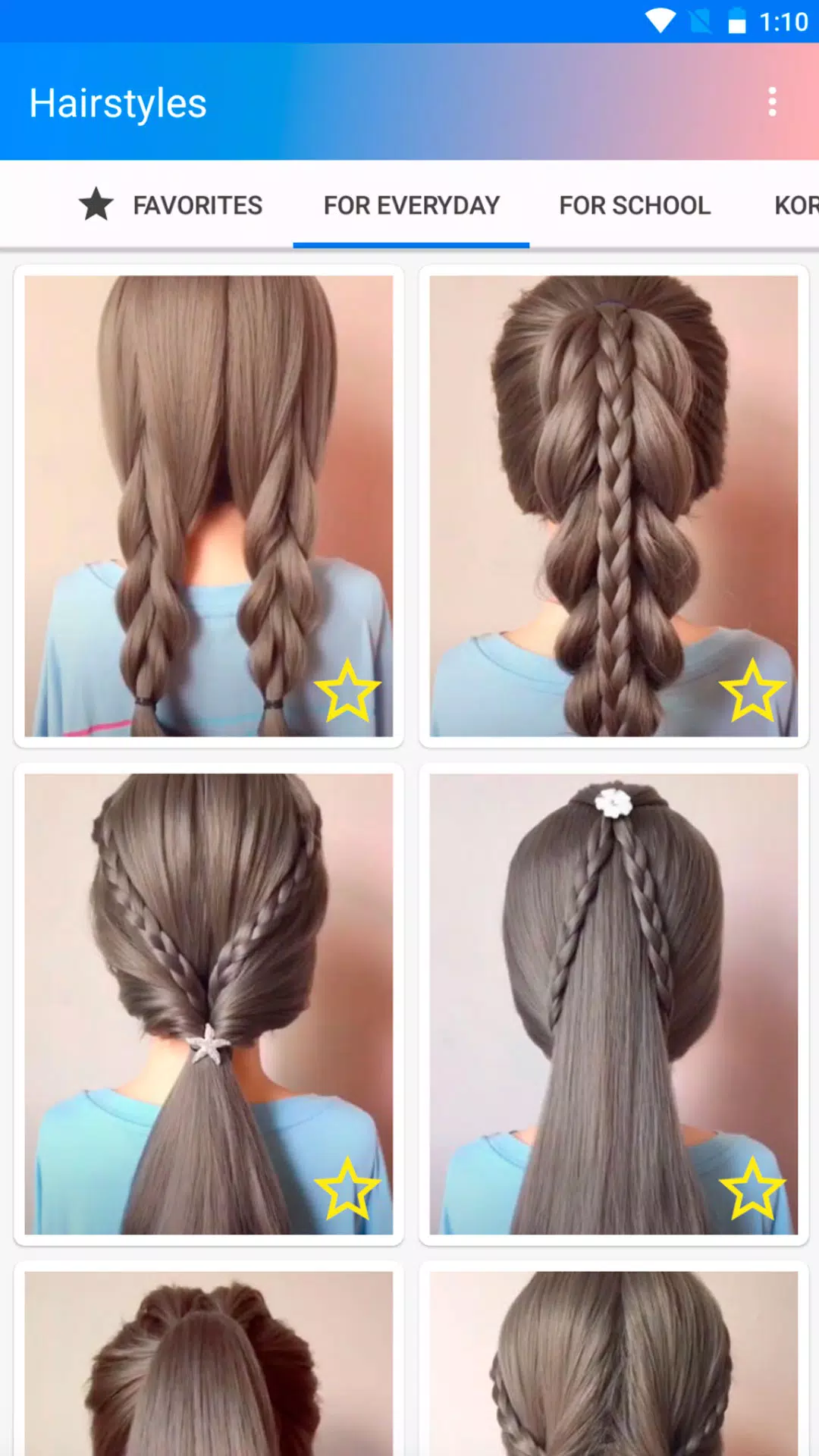 ภาพหน้าจอ Easy hairstyles step by step 1