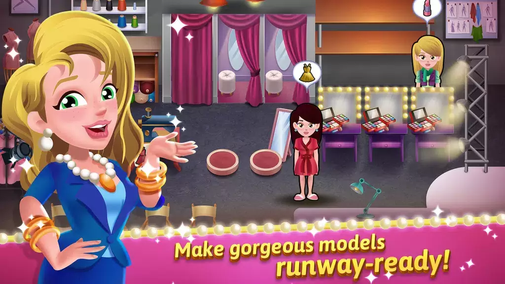 Model Salon Dash: Fashion Game 스크린 샷 1