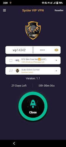 Spider VIP VPN स्क्रीनशॉट 1