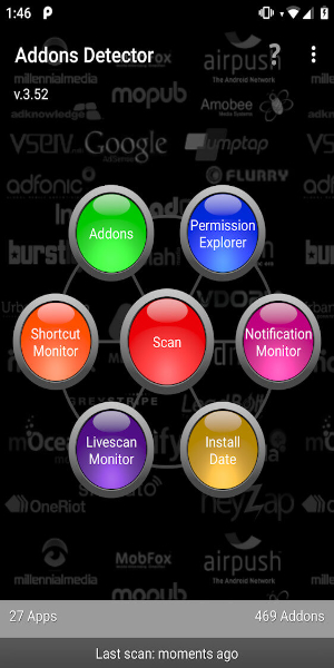 ภาพหน้าจอ Addons Detector 1