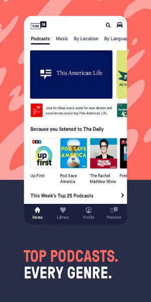 Screenshot TuneIn Radio Pro 2