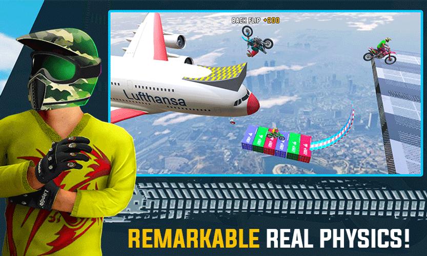 Crazy Bike Racing Stunt Game captura de pantalla 3