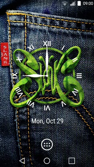 Slank Clock Widget ảnh chụp màn hình 1