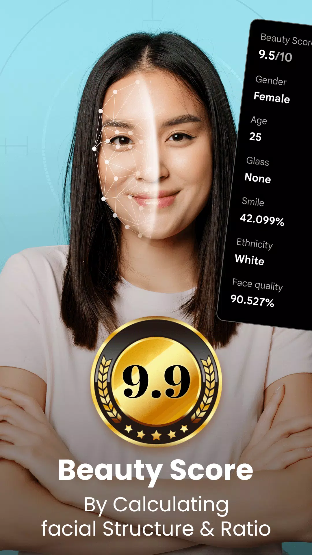 Face Beauty Score Calc & Tips screenshot 4