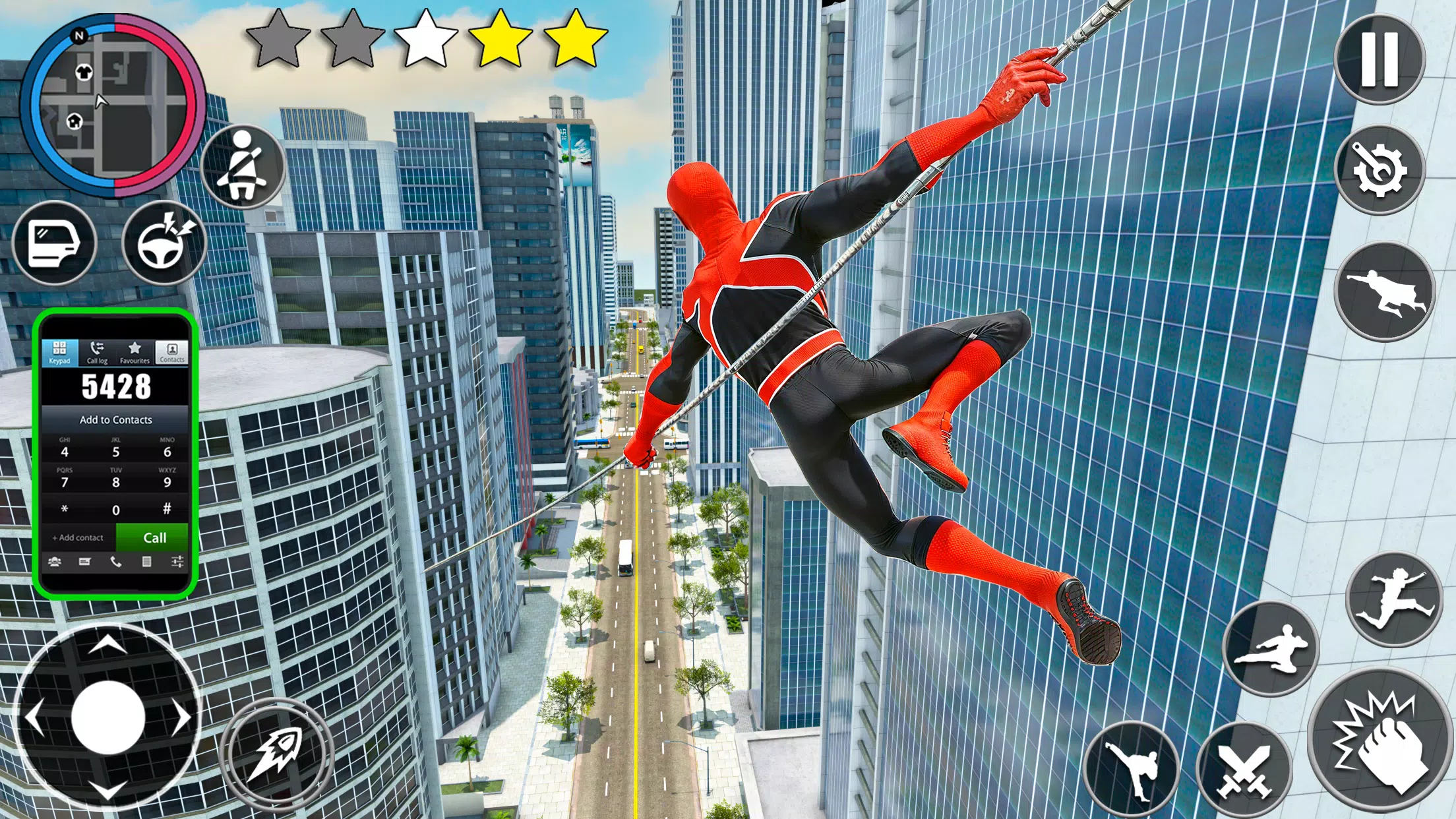 Web Rope Hero Mafia City Crime captura de pantalla 1