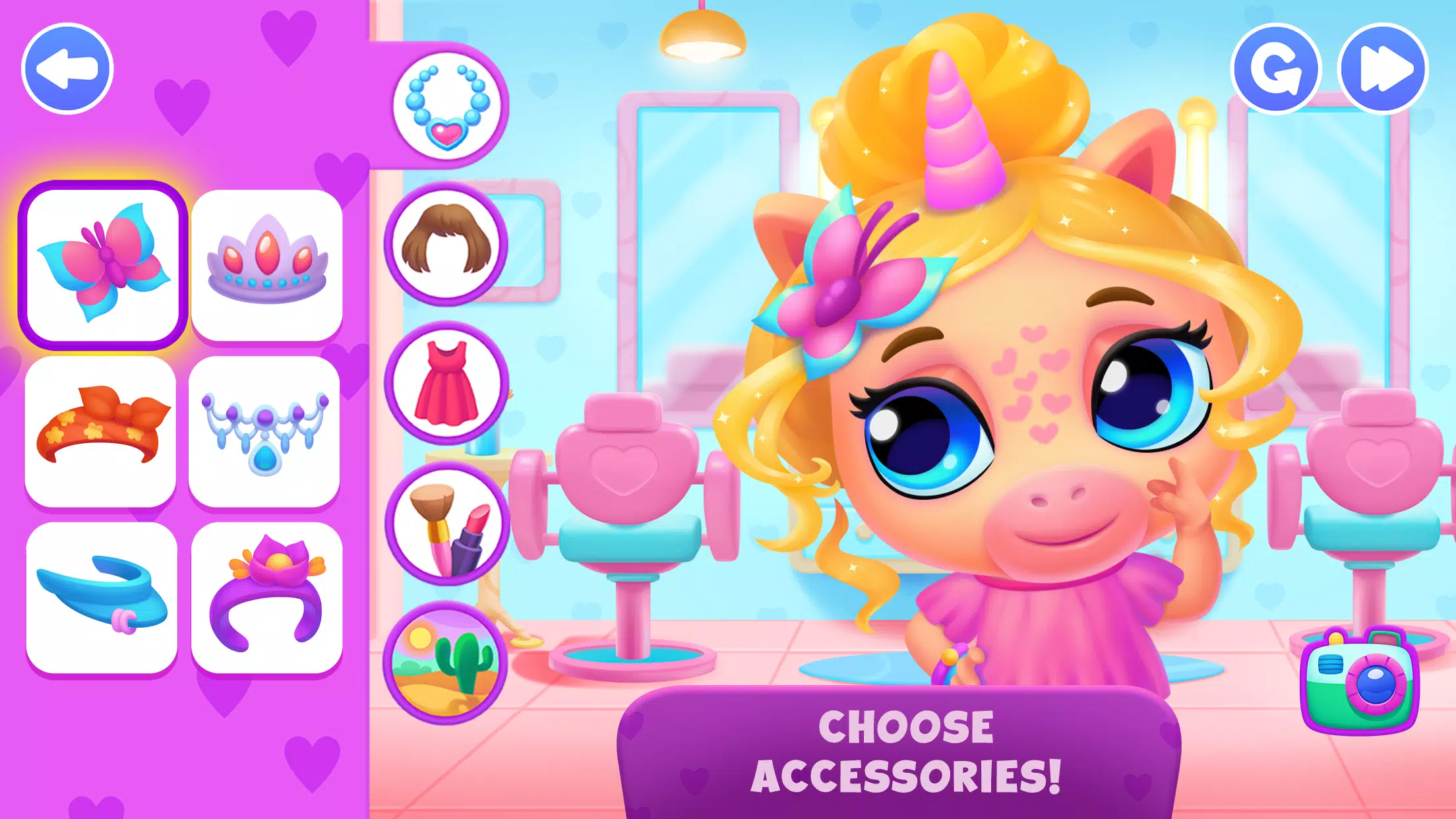 Unicorn Dress up games kids zrzut ekranu 2